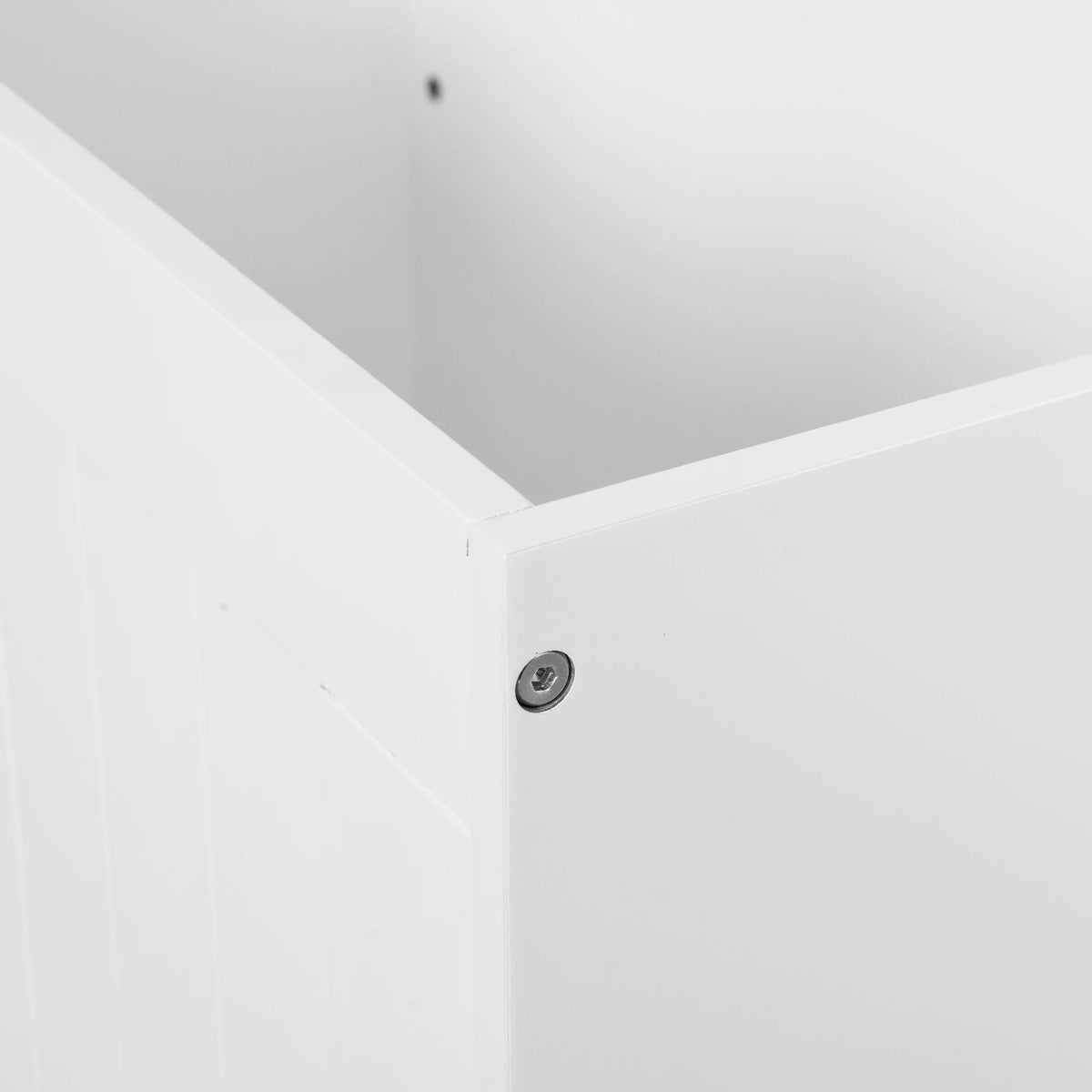 White Lift Top Wooden Storage Cabinet N352974