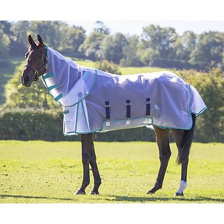 White Detachable Neck Fly Sheet Q58520