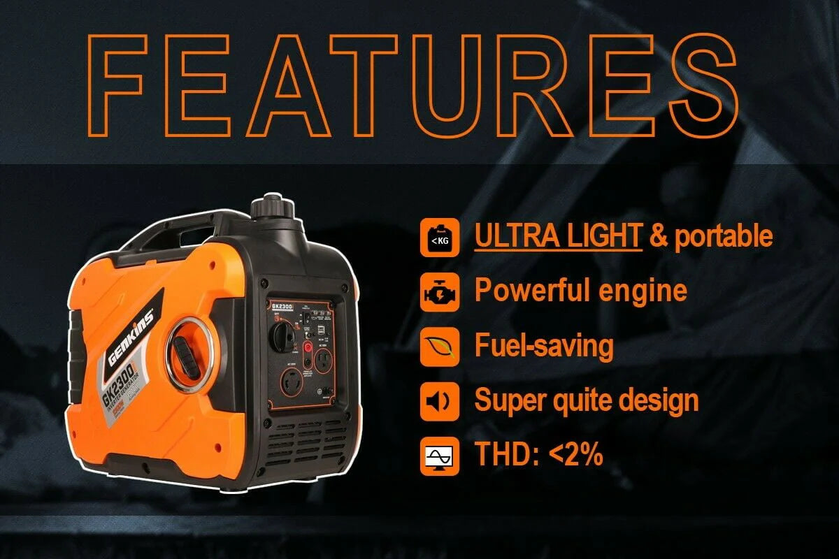 2300 Watt Portable Inverter Generator Gas Powered W71659