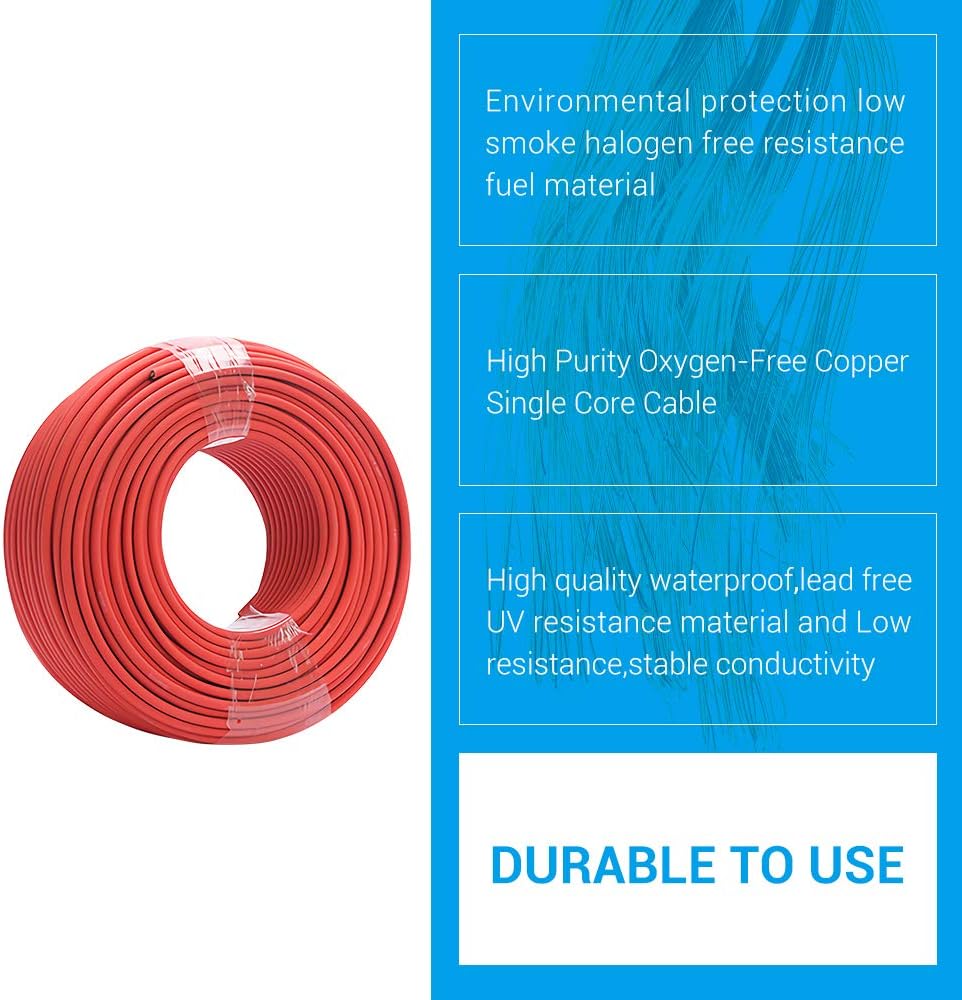 10AWG Solar Extension Cable 95 Feet Black F442