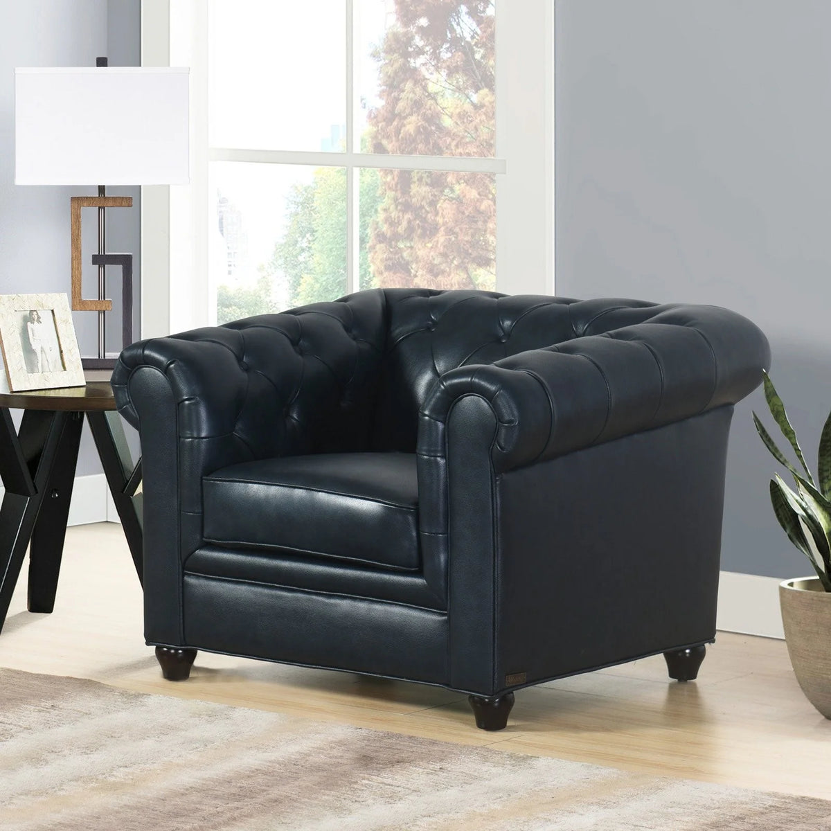 Leather Chesterfield Armchair Q3816