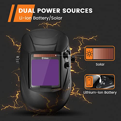 Auto Darkening Welding Helmet with 4 Arc Sensor P417