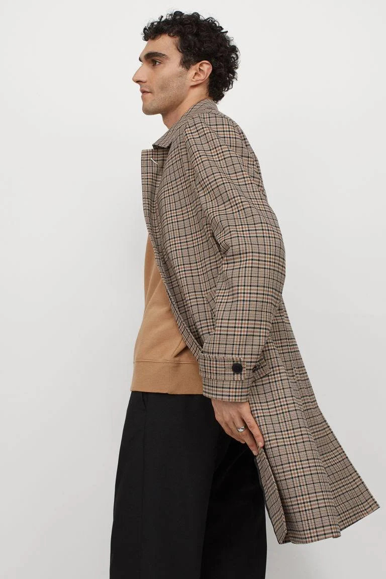 Beige Car Coat Size XL B845