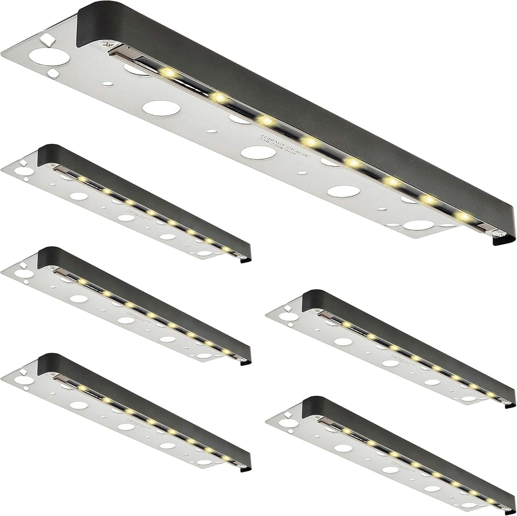 6-Pack 7 Inch 1.5W LED Hardscape Lights, IP-67 Waterproof, 12V, 2700K Y62477