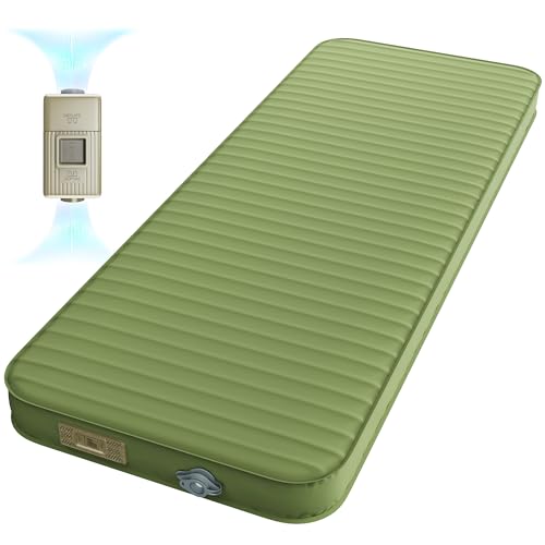 Self Inflating 4" Memory Foam Camping Pad with Built-in Electric Pump N4714