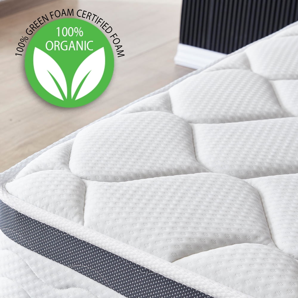 Queen Size 10 Inch Memory Foam Spring Hybrid Mattress J91920