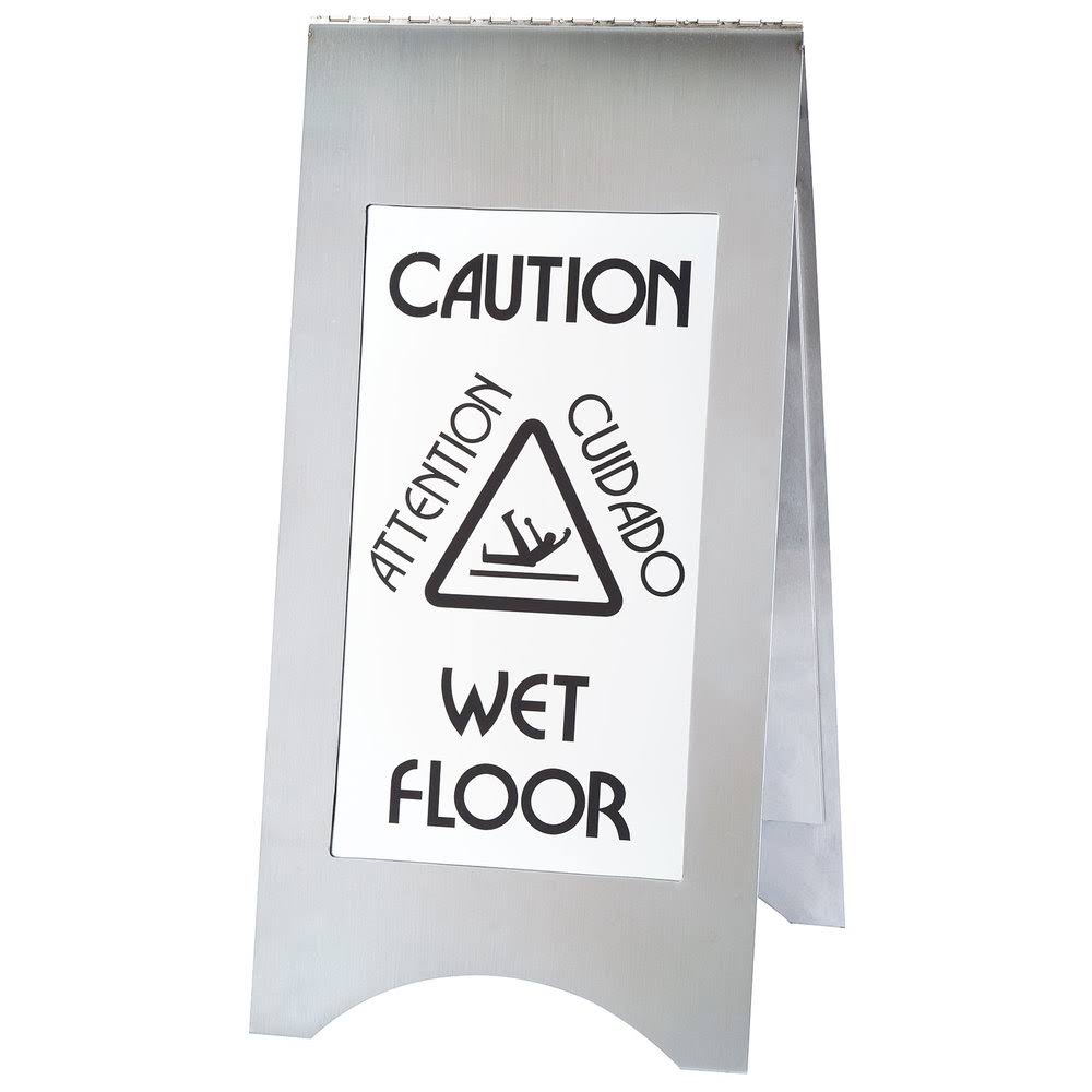 Wet Floor Sign Stainless J28678