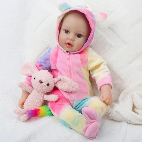 18 inches Realistic Soft Body Baby Dolls with Bottles & Pacifier Z68274