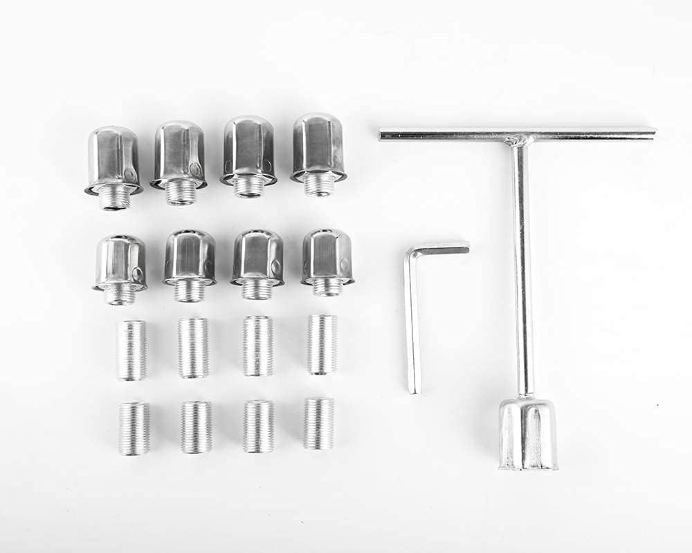 16 Polished Stainless Steel 8 Lug Wheel Simulators F38886