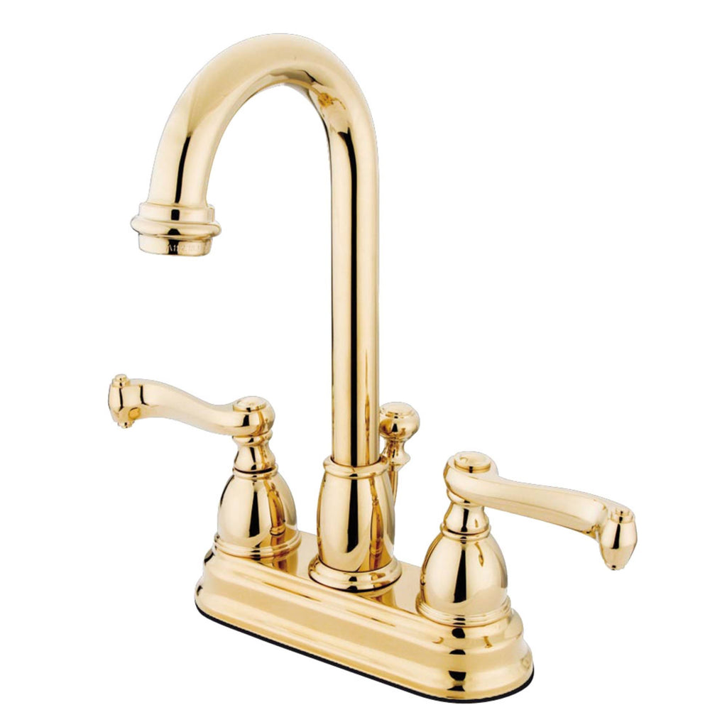 Centerset Bathroom Faucet Polished Brass D8770