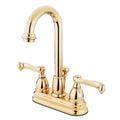 Centerset Bathroom Faucet Polished Brass D8770