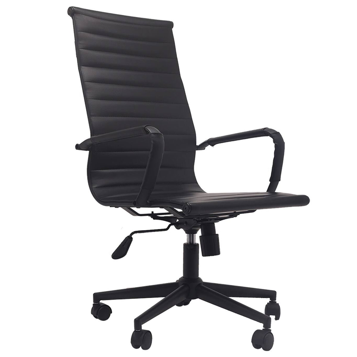 White Ergonomic High Back PU Leather Swivel Office Chair U19858