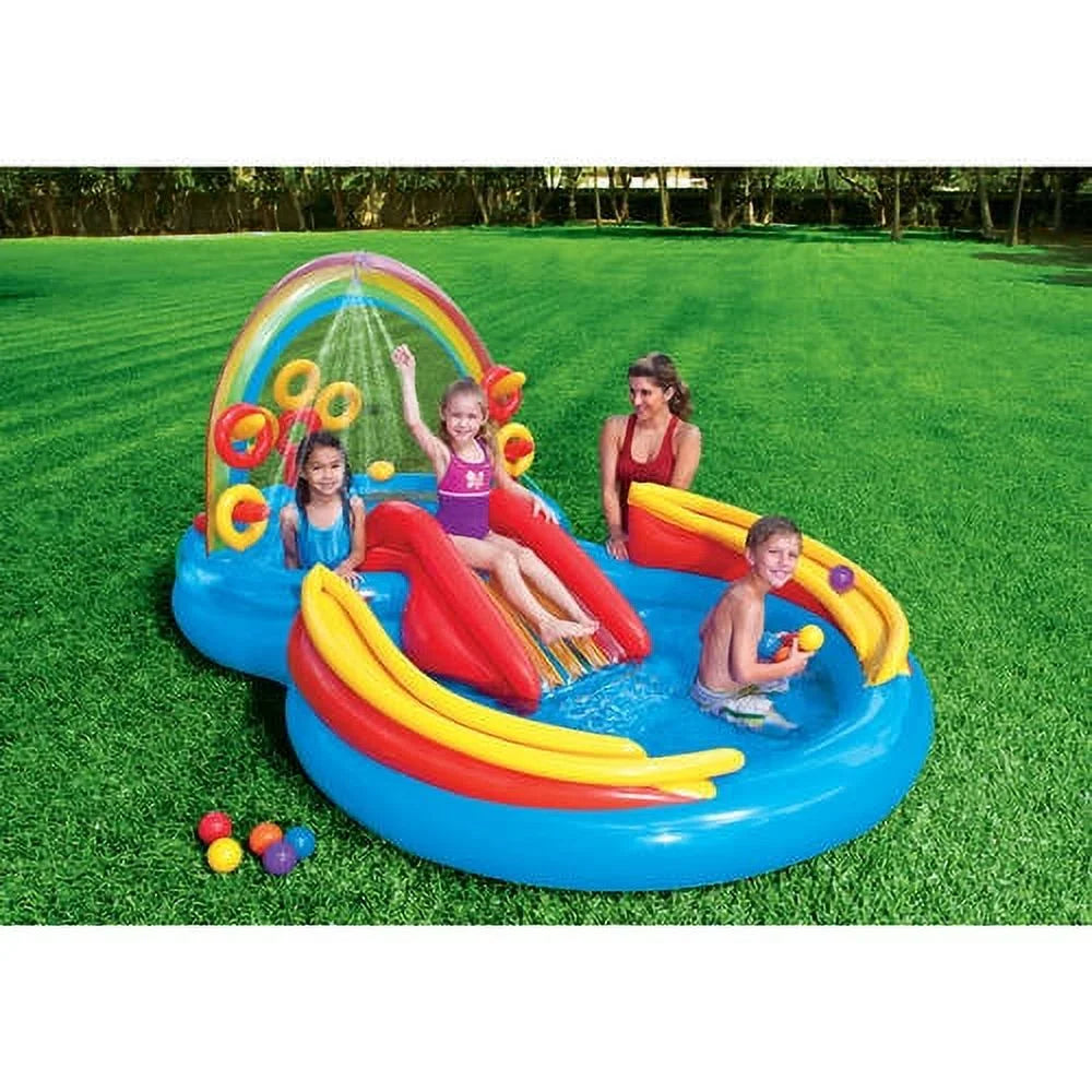 Rainbow Slide Inflatable Pool H263637