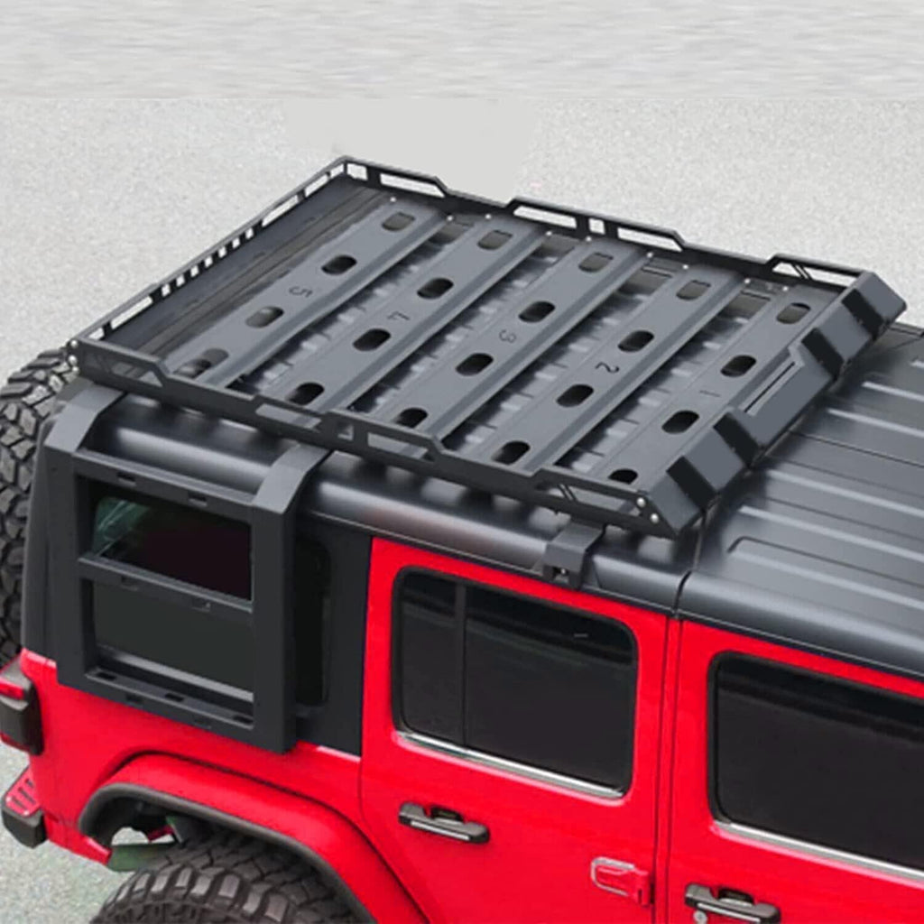 Roof Rack Cargo Basket with Double Ladders 300LB Capacity C4705