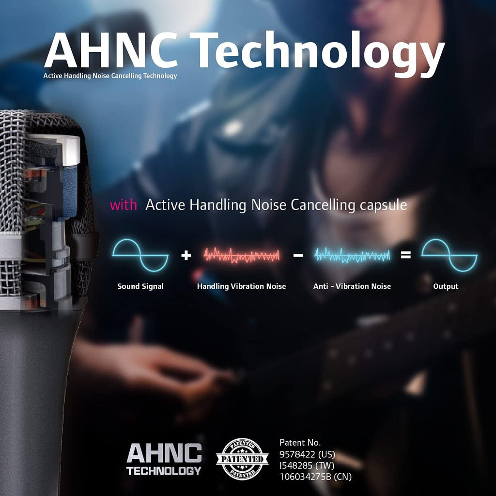 Dynamic Microphone Vocal with Super-Cardiod Unidirectional Black A27058