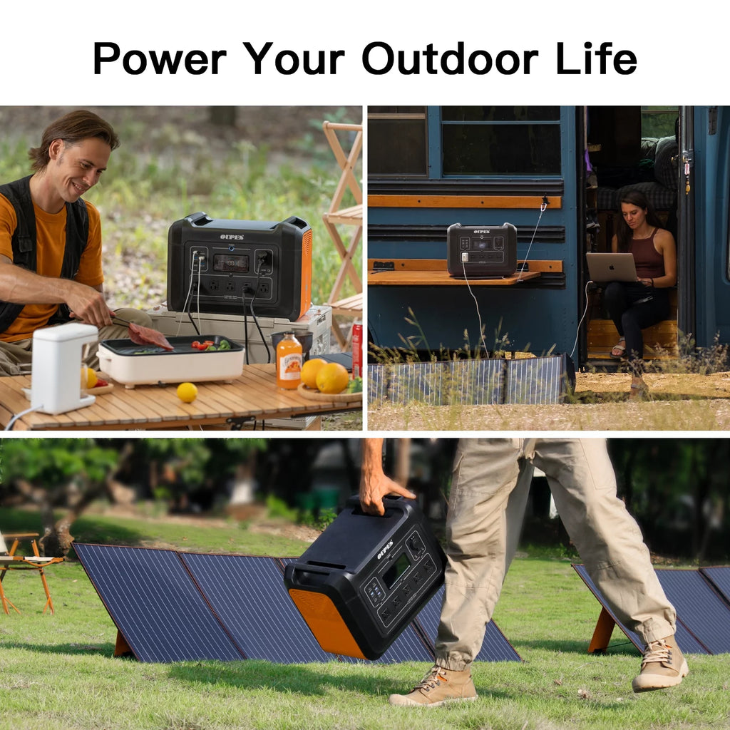 2400W 2232Wh Portable Power Station with 4 240W Solar Panels Z87601