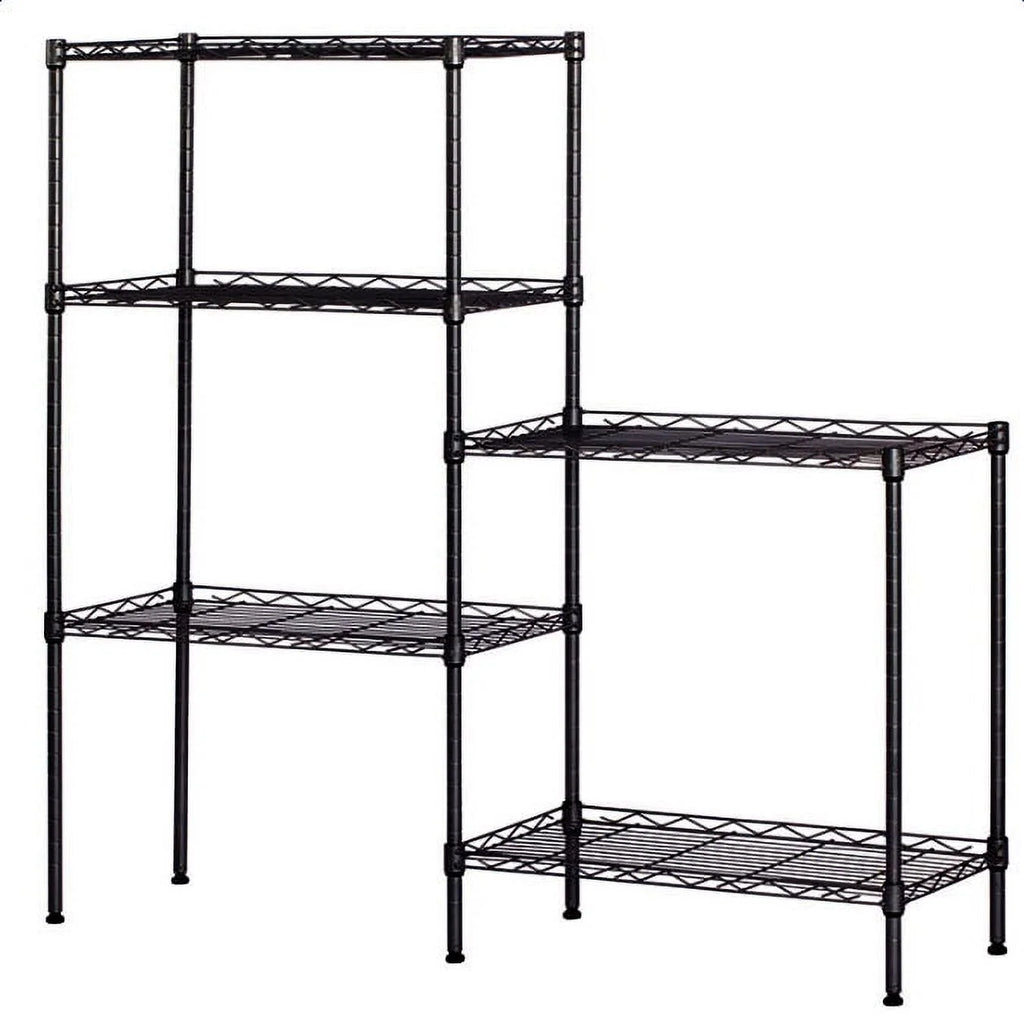 Black Metal Kitchen Organizer Rack Shelf H9367