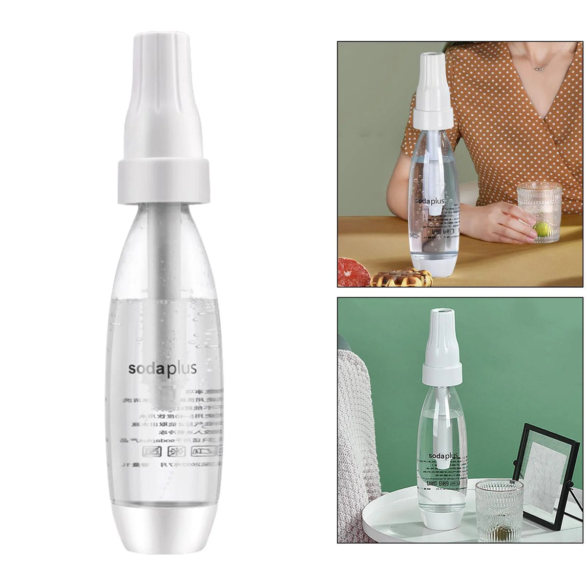 Portable Sparkling Water Bottle Machine for CO2 Cylinder Canister Seltzer Carbonated Water L6257