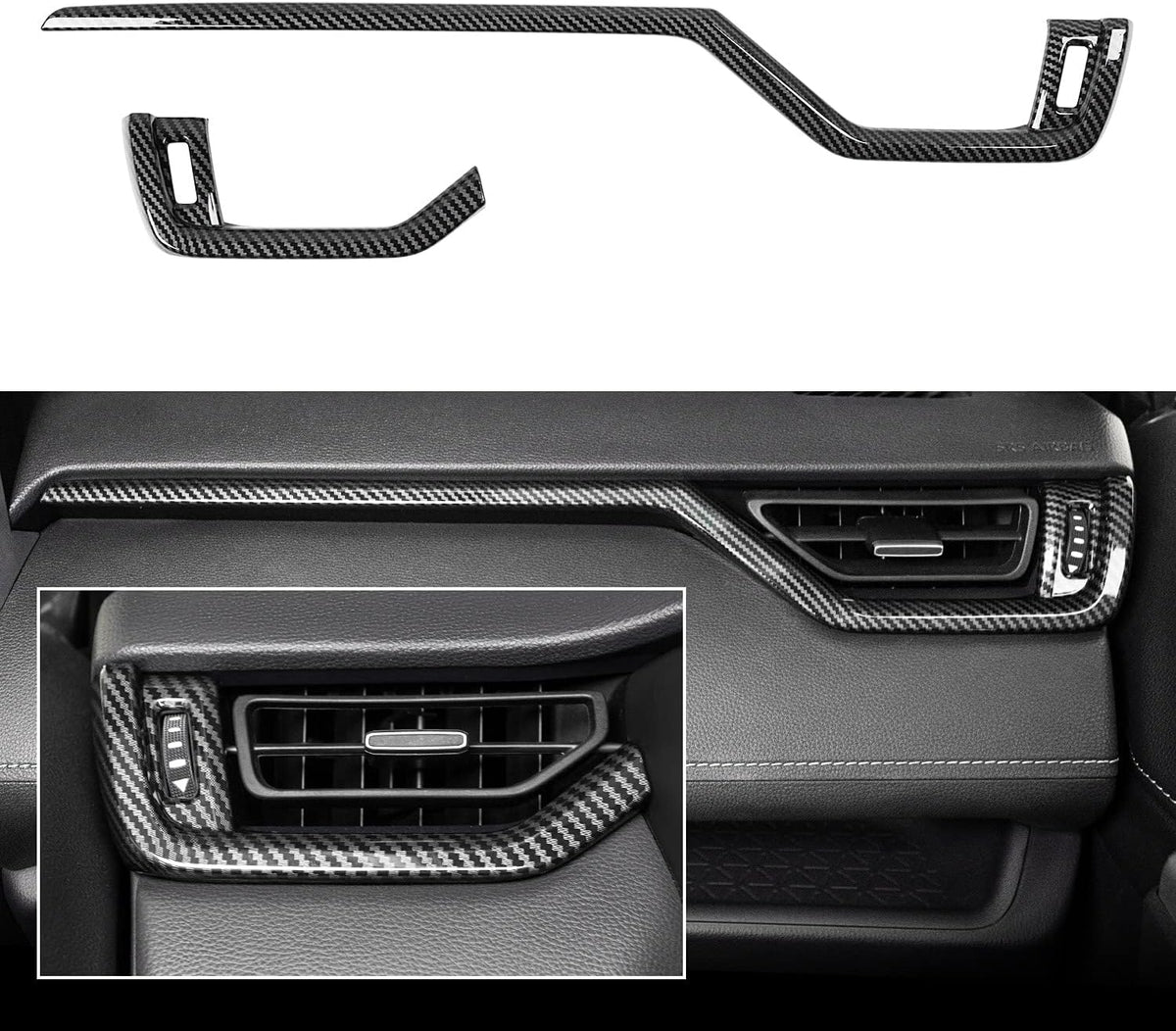 Carbon Fiber Gear Shift Box Panel Trim Cup Holder Cover O250368