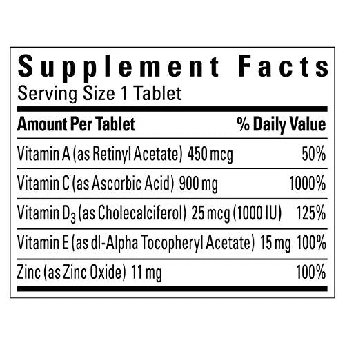 200 Tablets Vitamin C with Vitamin D3 and Zinc Y894869