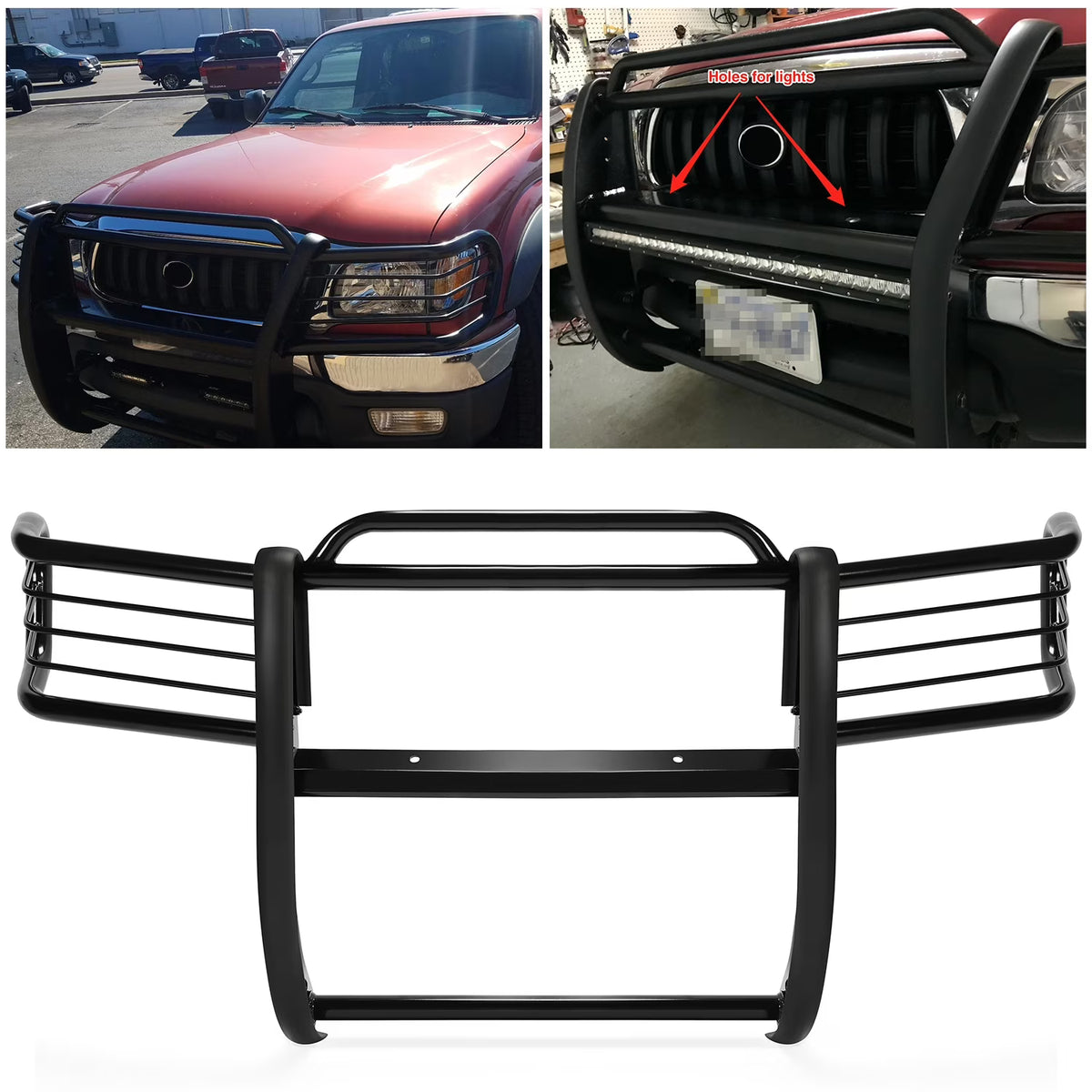Black Steel Front Bumper Grille Guard for Toyota 4Runner R399