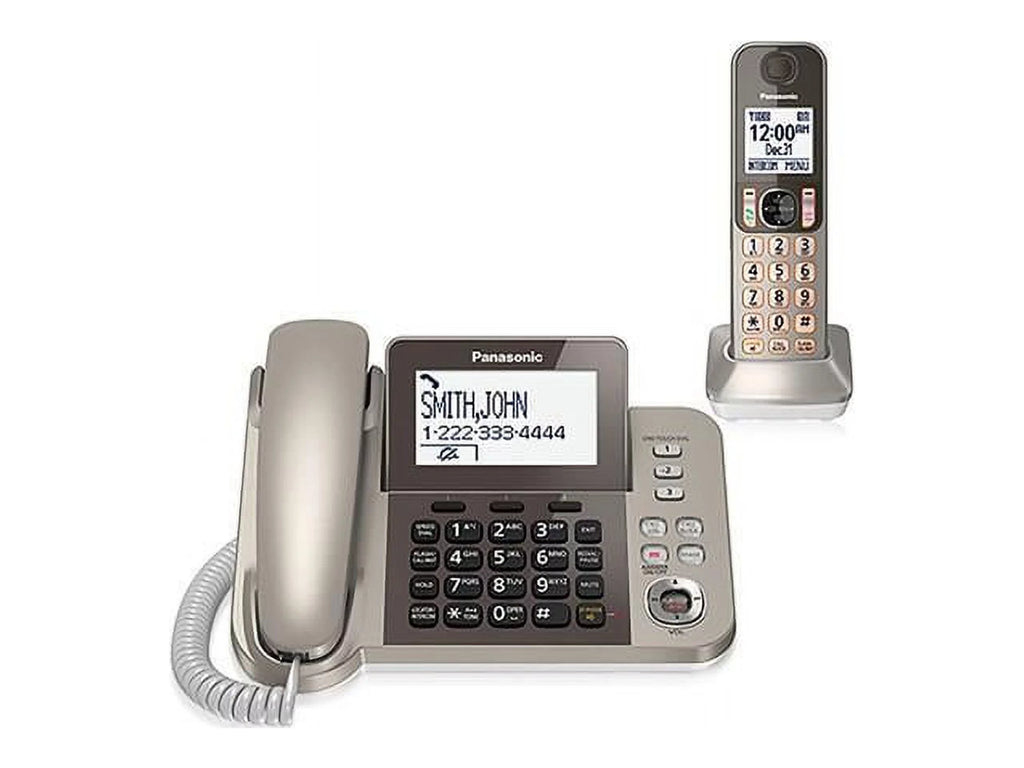 Silver Black Cordless Phone with Speakerphone Q282