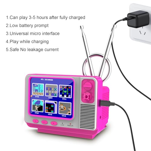 Handheld Retro Video Game with 3.0 Inch Screen (Wood) Z62508