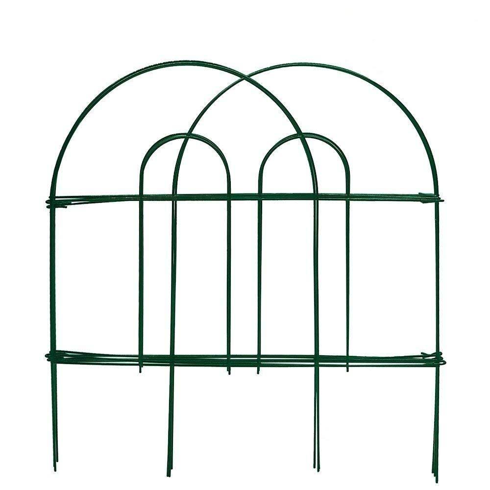 18 in x 50 ft Rustproof Green Iron Decorative Garden Fence L820985