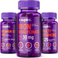 Iron Bisglycinate D3 K2 Multivitamins Vegan Non-GMO H584602