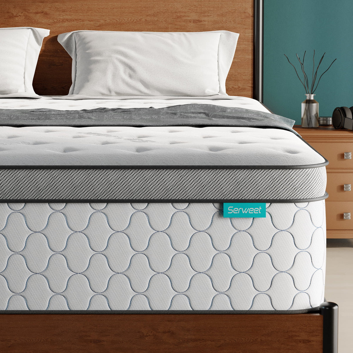 8 Inch Gel Memory Foam Hybrid Mattress N807