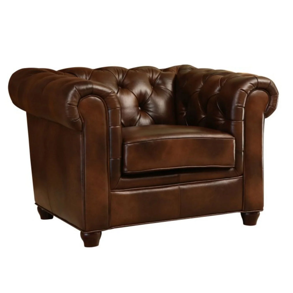 Leather Chesterfield Armchair Q3816