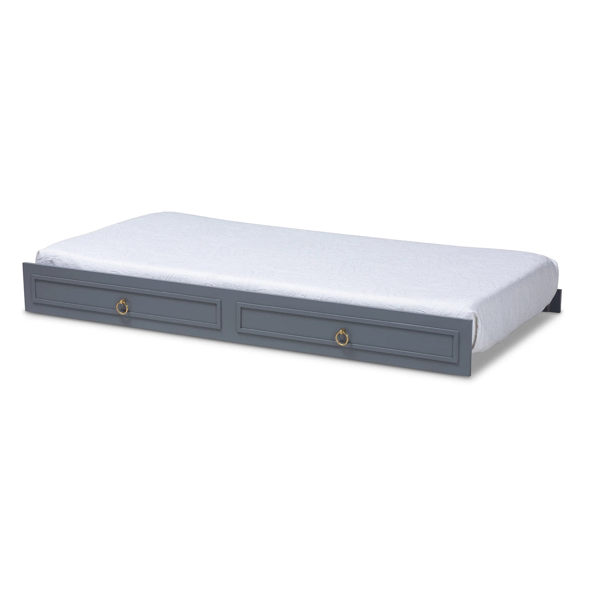 Gray Finished Wood Twin Size Trundle Y130