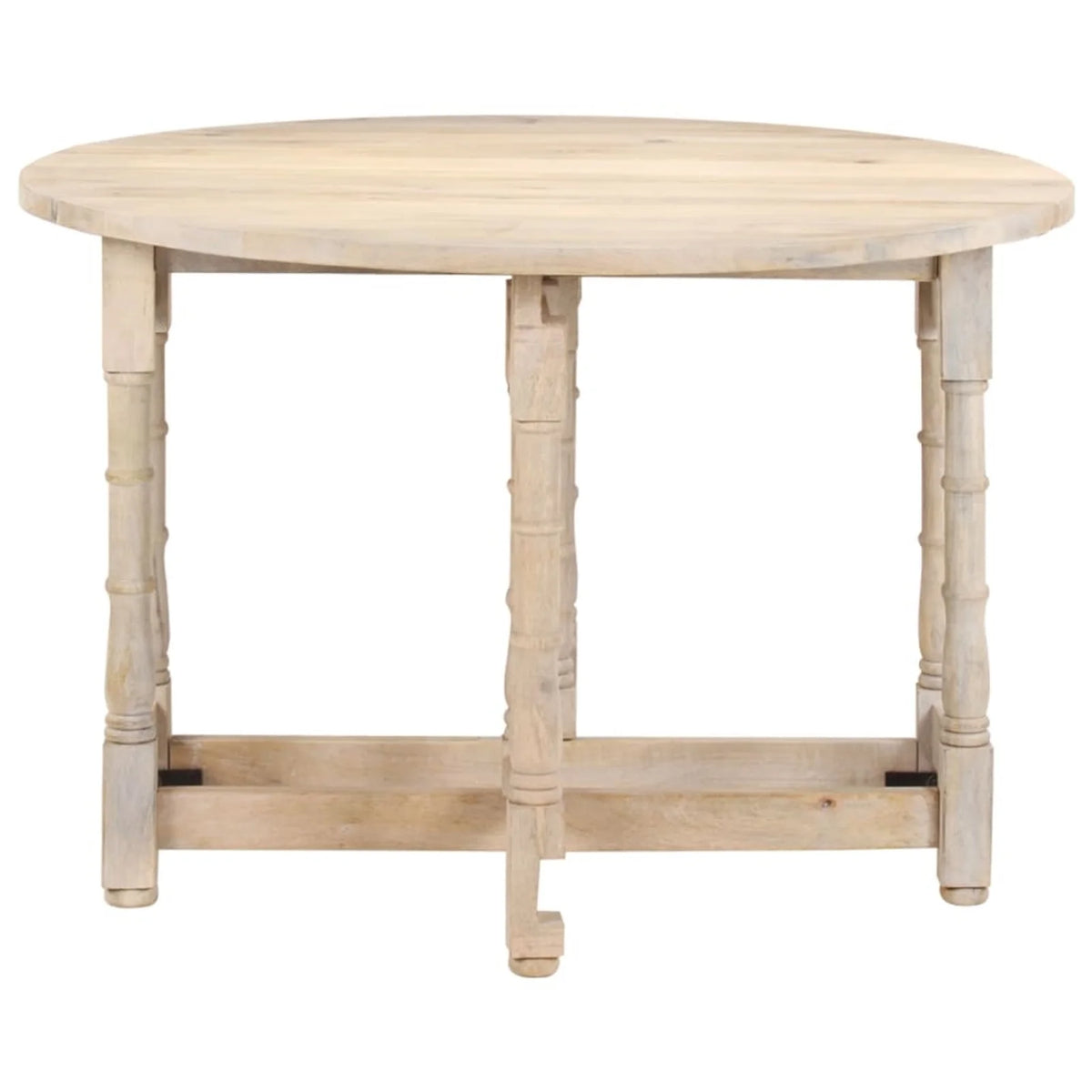 Round Solid Mango Wood Dining Table N96040