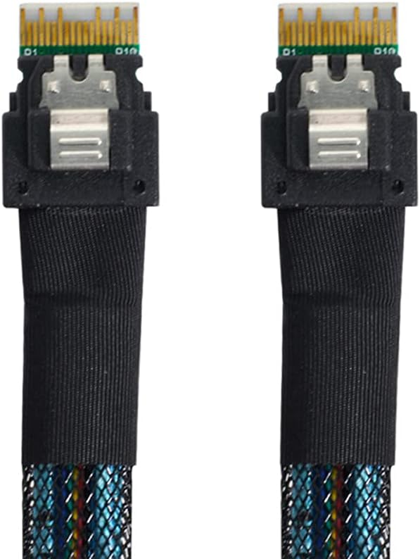 NGFF M-Key NVME to SFF-8654 Slimline SAS Card Adapter and U.2 SFF-8639 NVME PCIe SSD Cable, Pack of 2 U35878
