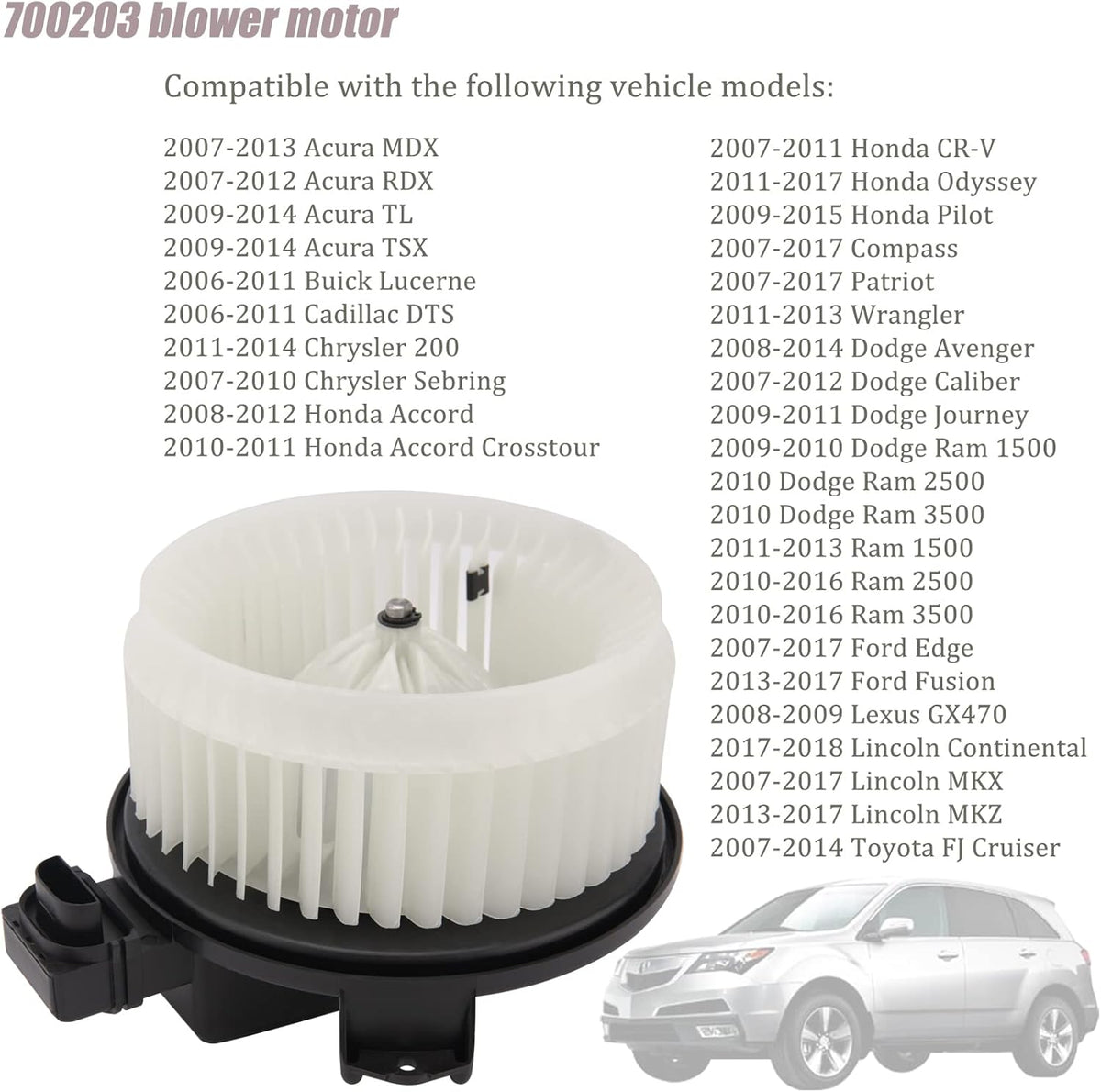 Blower Motor with Fan Cage Pack of 2 R8066