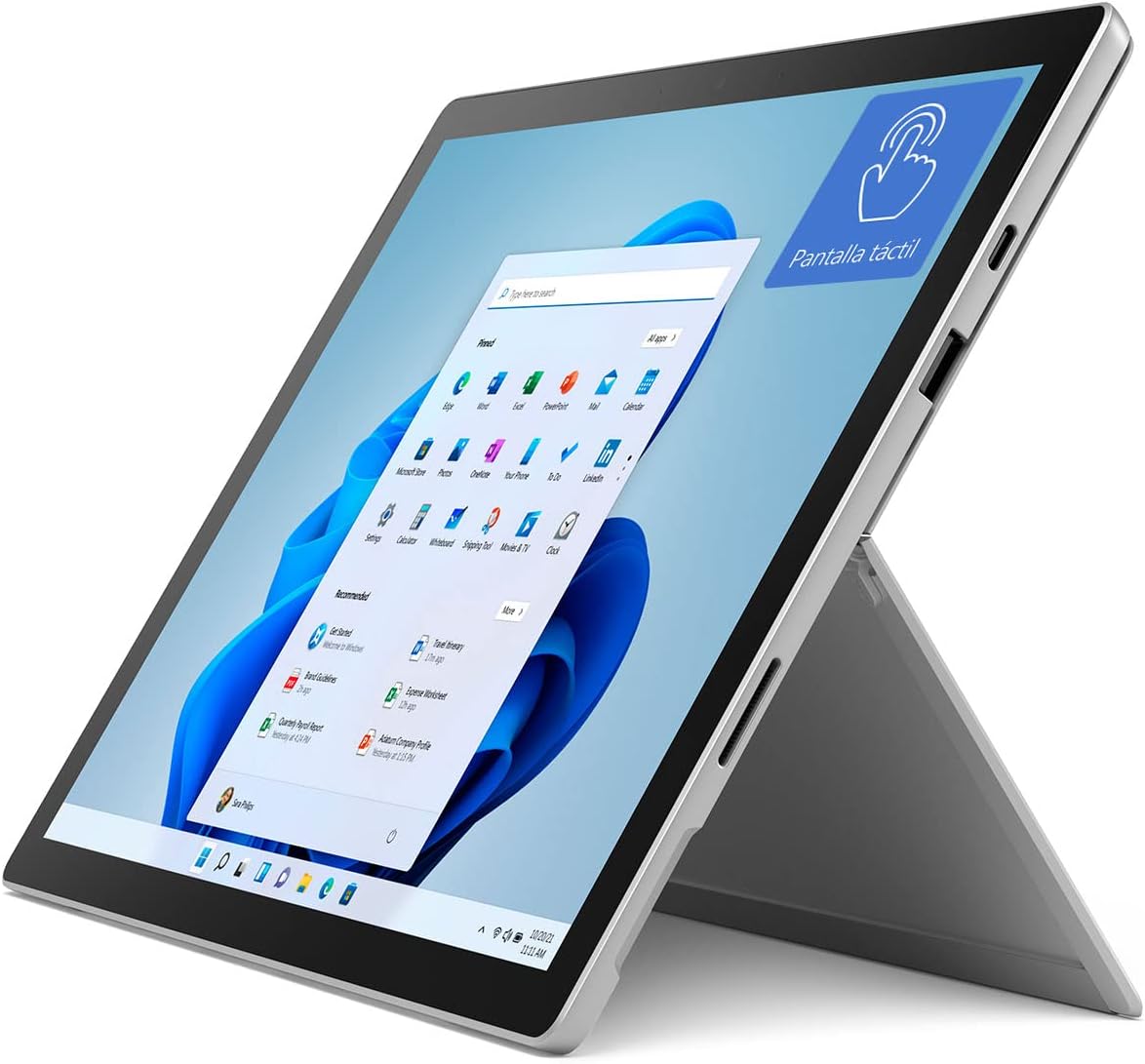 Surface Pro 128GB i5-1135G7 8GB RAM 12.3-inch Touchscreen Wi-Fi Quad-Core i5 Windows 11 Home Platinum C70916