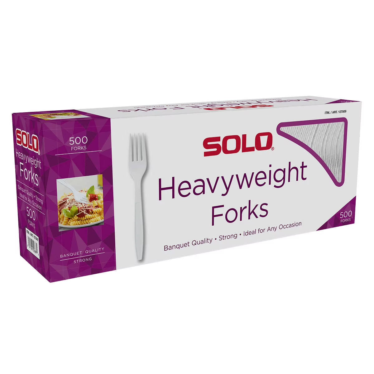 White Plastic Forks, 500 Ct E671