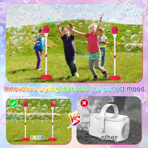 2 Pack Blue Bubble Machine Height 47" V279