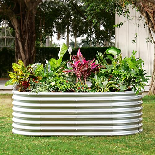 24" Tall Galvanized Metal Raised Garden Bed X181511