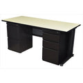 72 In. Double Ped Desk - Maple L1771