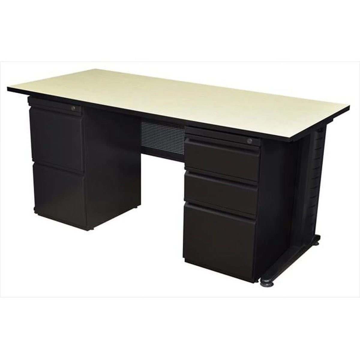 72 In. Double Ped Desk - Maple L1771