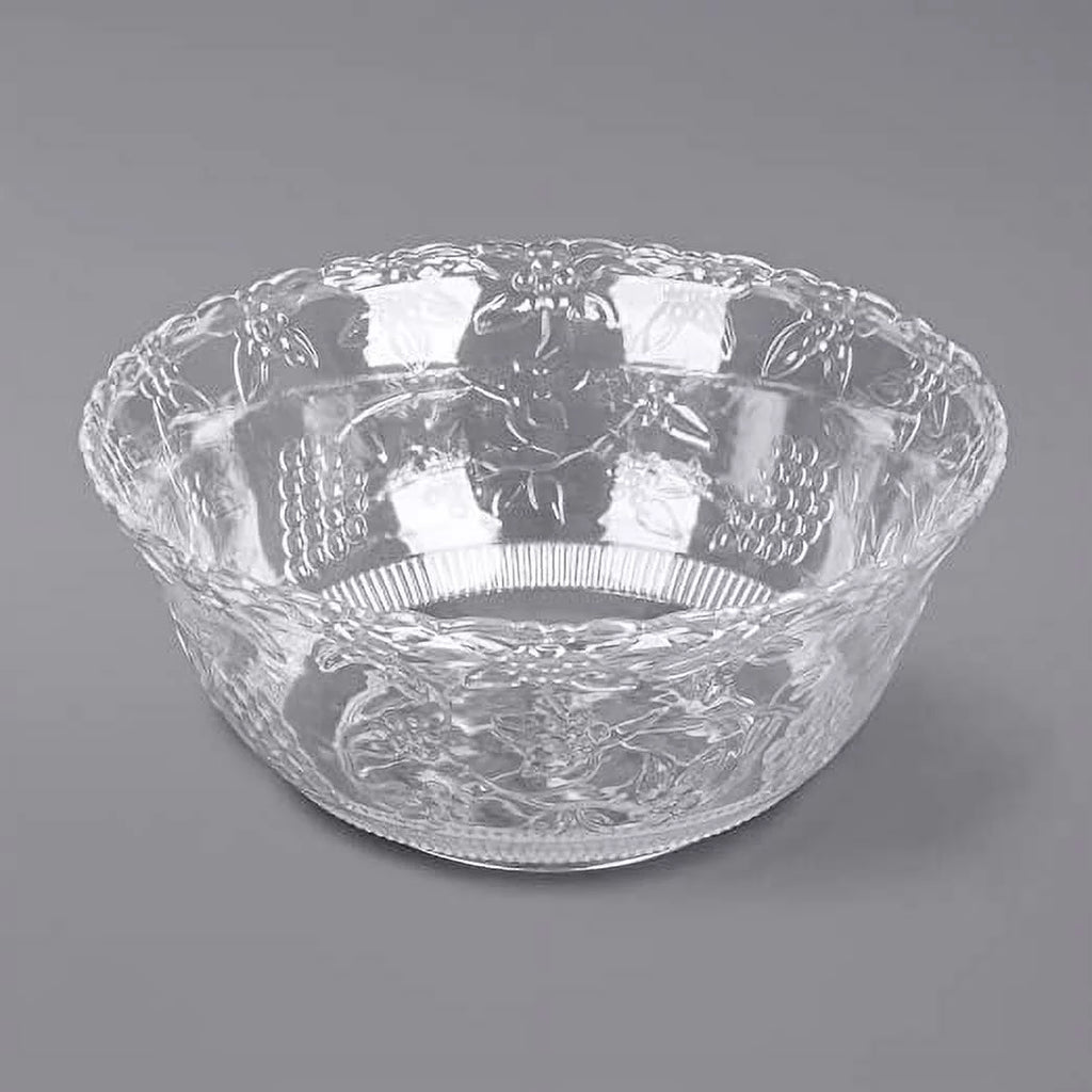 2 Gallon Clear Plastic Punch Bowl with Ladle T29878