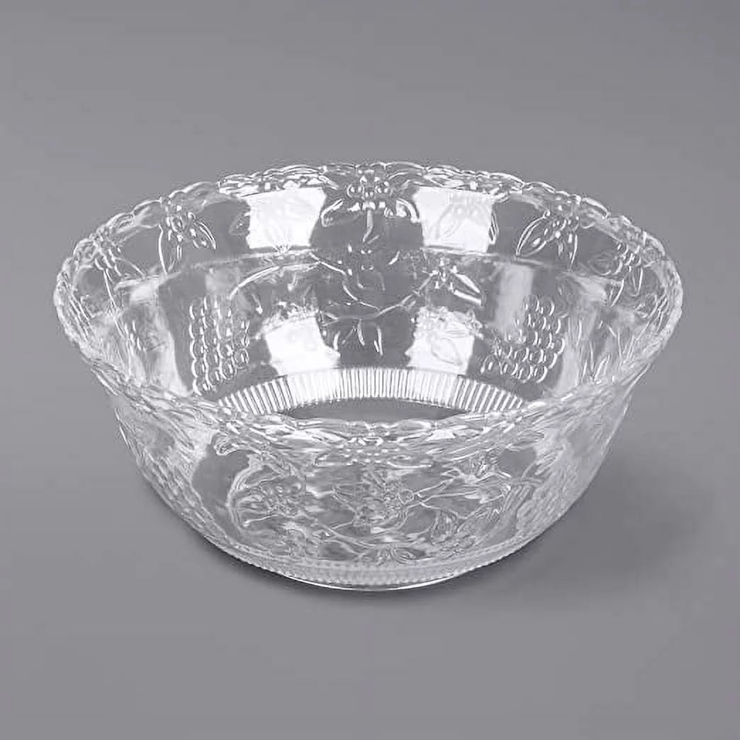 2 Gallon Clear Plastic Punch Bowl with Ladle T29878