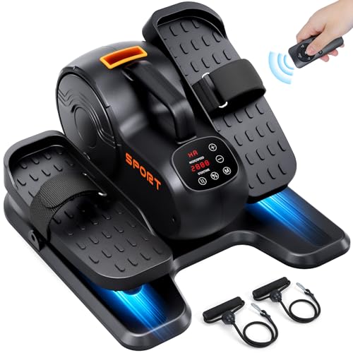 Under Desk Elliptical Machine, Electric Ellipse Leg Exerciser, Seated Pedal Exerciser T96454