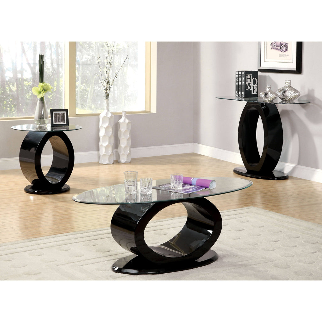 Modern O-shaped End Table White A518