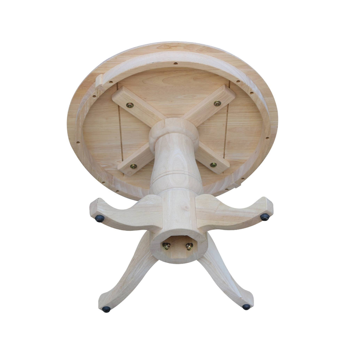 Unfinished Round Pedestal Table S4360