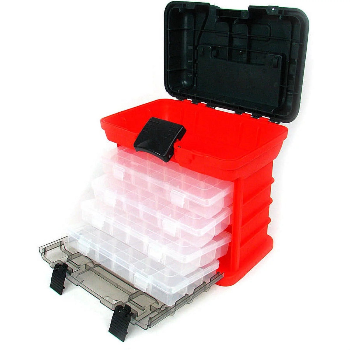Portable Multipurpose Storage Tool Box with 4 Removable Trays A30022