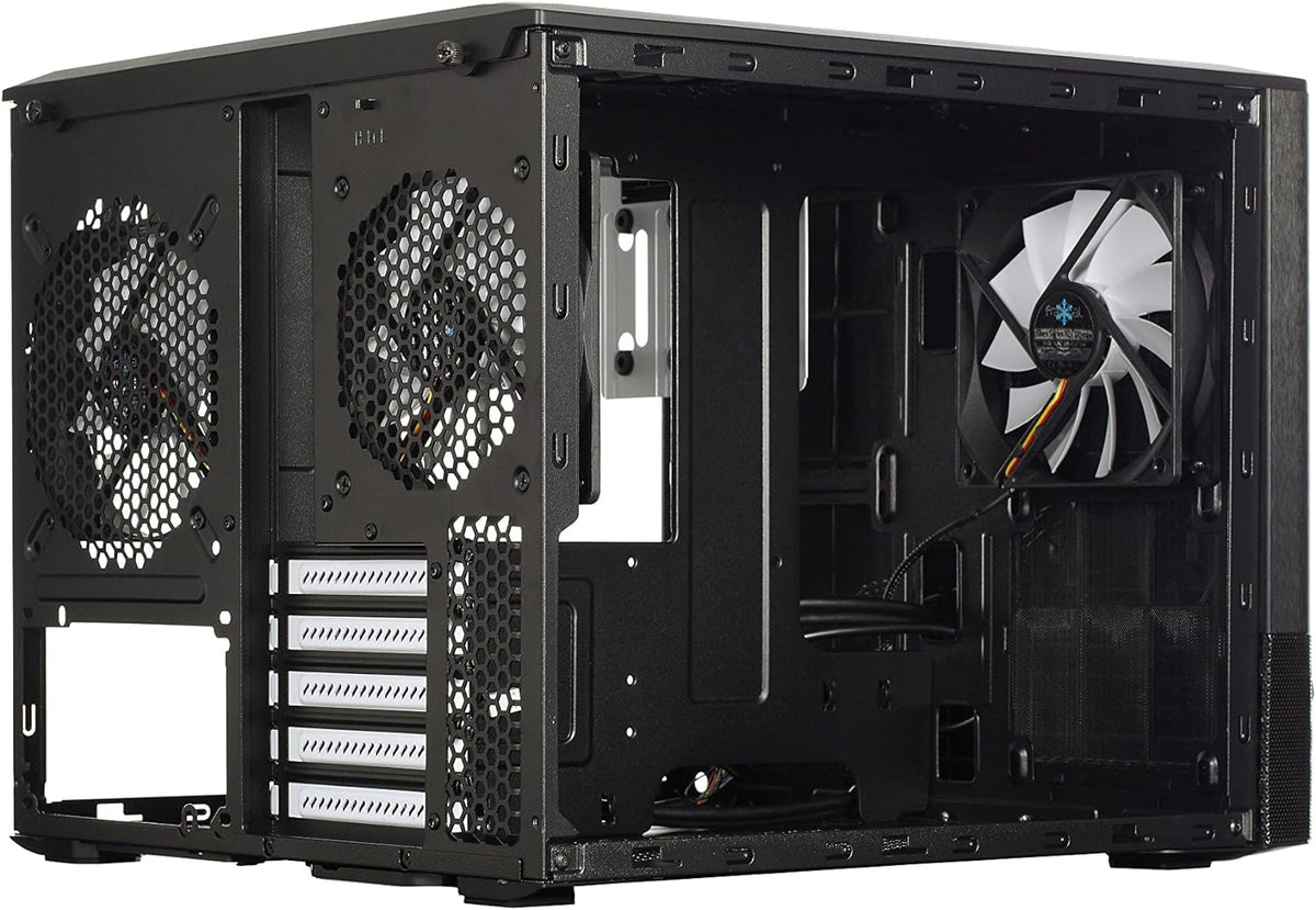 Black MicroATX Cube Case I783