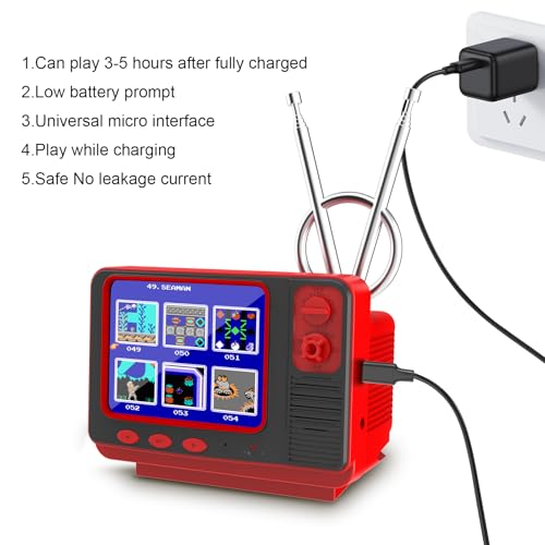 Handheld Retro Video Game with 3.0 Inch Screen (Wood) Z62508