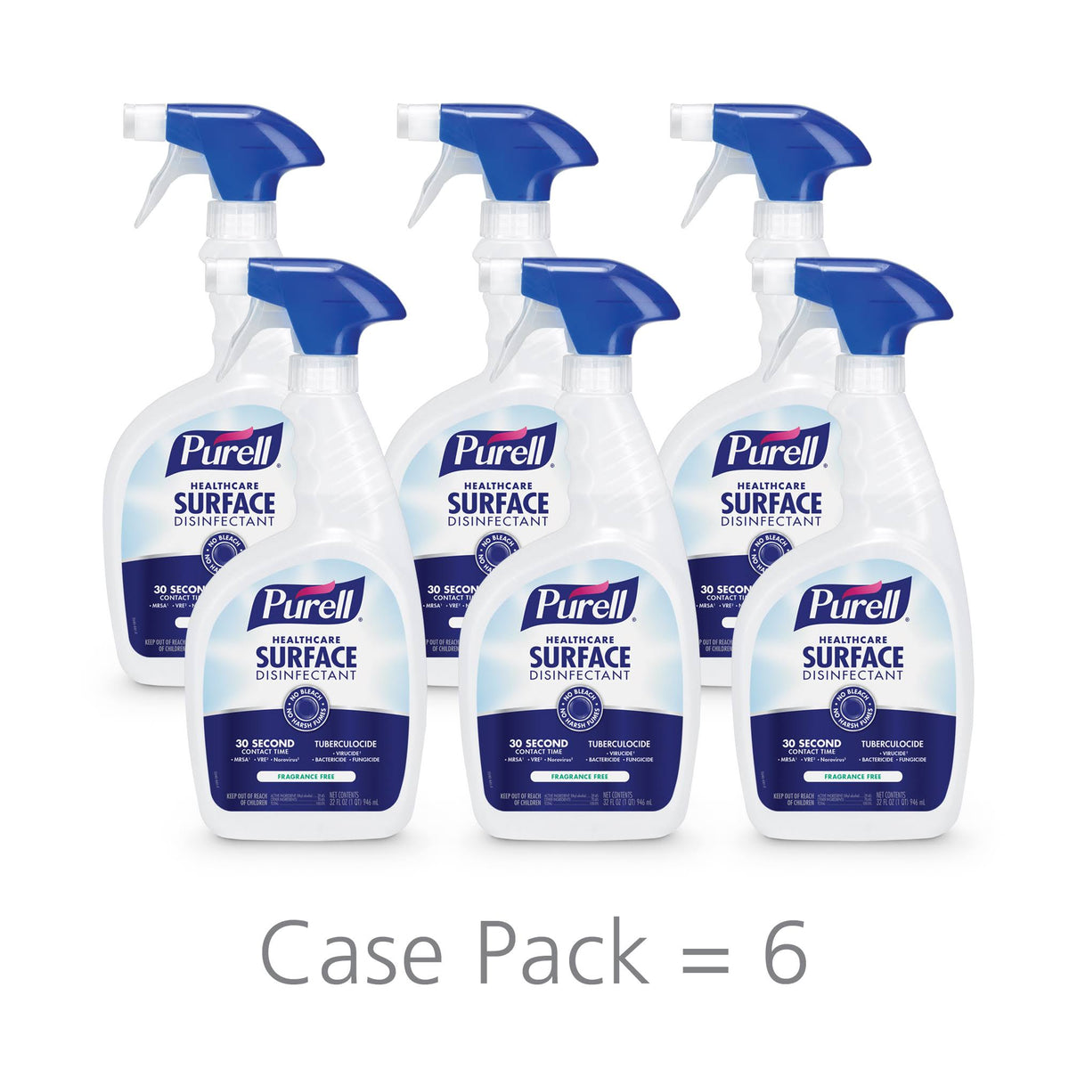 32 oz Surface Disinfectant Spray, Case of 6 Bottles D60781